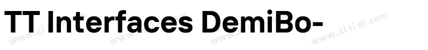 TT Interfaces DemiBo字体转换